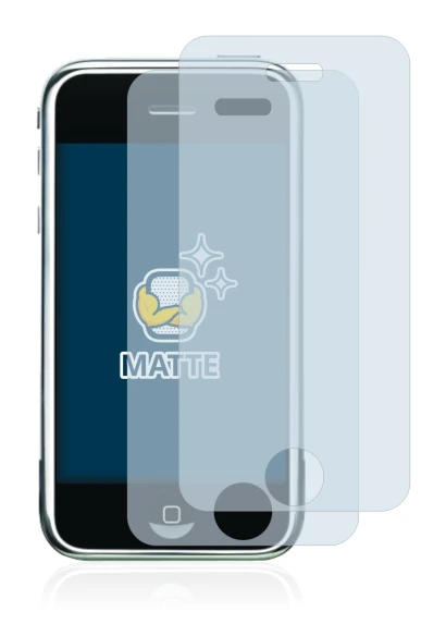 Image de l'appareil Apple iPhone 2G avec une grande variété de protections d'écran.