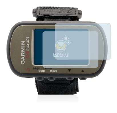 Image de l'appareil Garmin Foretrex 401 avec une grande variété de protections d'écran.