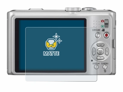 Image de l'appareil Panasonic Lumix DMC-TZ10 avec une grande variété de protections d'écran.