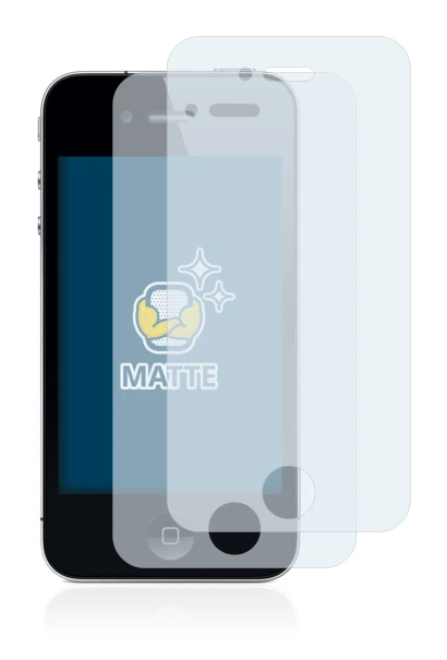 Image de l'appareil Apple iPhone 4 avec une grande variété de protections d'écran.