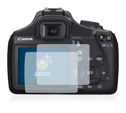 Image de l'appareil Canon EOS 1100D avec une grande variété de protections d'écran.