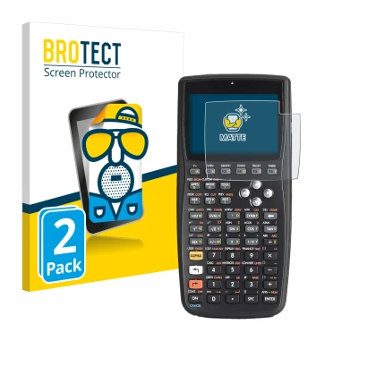 Face avant d’un emballage produit avec le logo de la marque BROTECT. À côté, l’appareil HP 50g F2229AA#UUZ est représenté avec