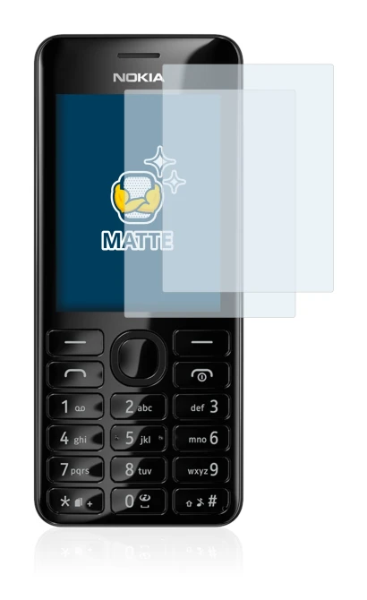 Image de l'appareil Nokia 206 Dual SIM avec une grande variété de protections d'écran.