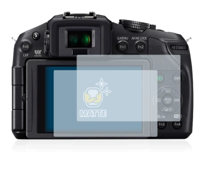 Image de l'appareil Panasonic Lumix DMC-G6 avec une grande variété de protections d'écran.