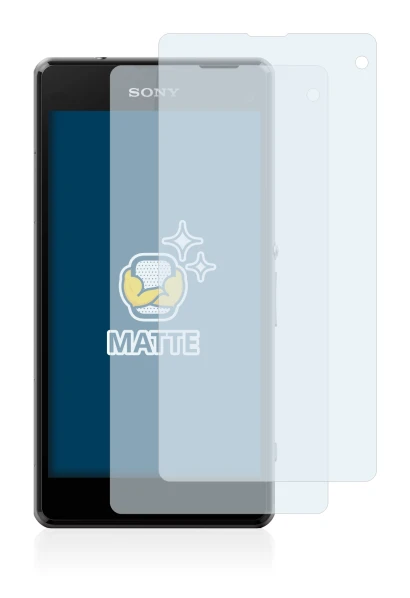 Image de l'appareil Sony Xperia Z1 Compact D5503 avec une grande variété de protections d'écran.