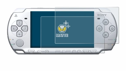 Image de l'appareil Sony PSP 2004 avec une grande variété de protections d'écran.