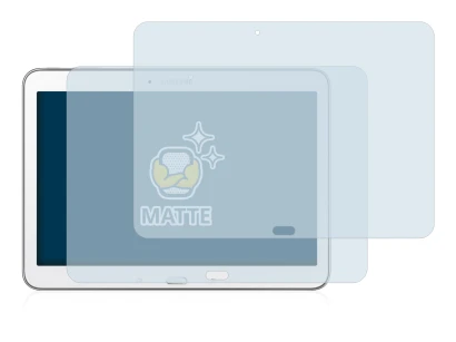 Image de l'appareil Samsung Galaxy Tab 4 10.1 SM-T530 avec une grande variété de protections d'écran.