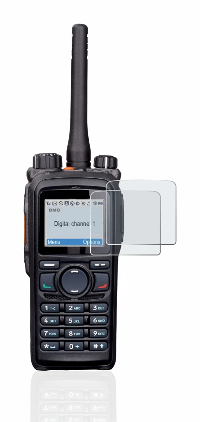 Image de l'appareil Hytera PD785 avec une grande variété de protections d'écran.