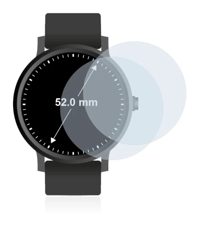 Image de l'appareil Montres (Circulaire, ø: 52 mm) avec une grande variété de protections d'écran.