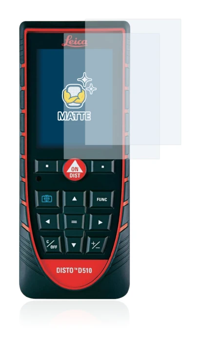Image de l'appareil Leica DISTO D510 avec une grande variété de protections d'écran.