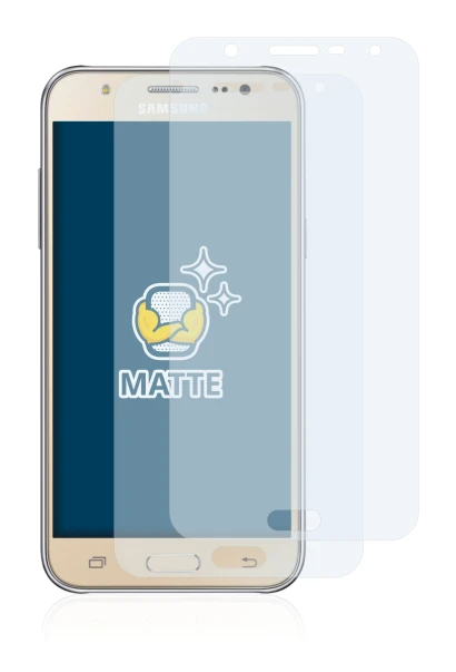 Image de l'appareil Samsung Galaxy J7 2016 avec une grande variété de protections d'écran.