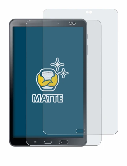 Image de l'appareil Samsung Galaxy Tab A 10.1 2016 SM-T585 avec une grande variété de protections d'écran.