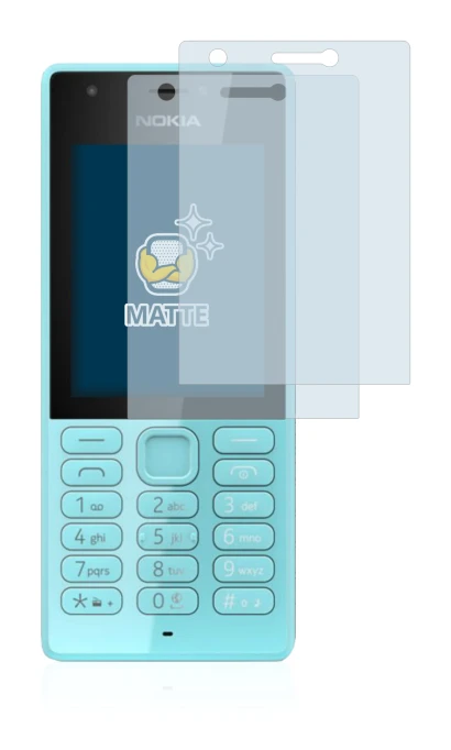 Image de l'appareil Nokia 216 avec une grande variété de protections d'écran.