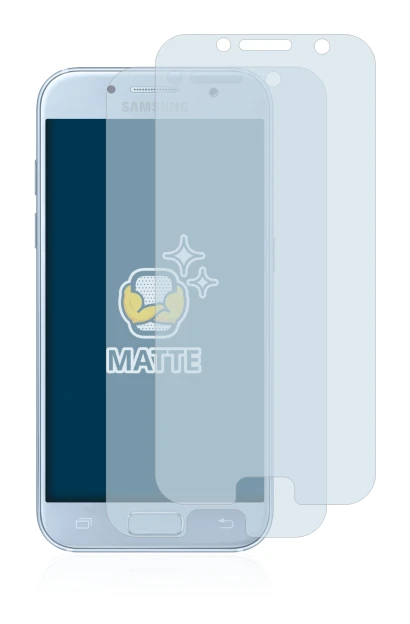 Image de l'appareil Samsung Galaxy A5 2017 avec une grande variété de protections d'écran.