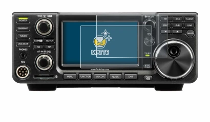 Image de l'appareil Icom IC-7300 avec une grande variété de protections d'écran.