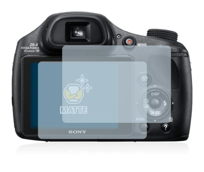 Image de l'appareil Sony Cyber-Shot DSC-HX350 avec une grande variété de protections d'écran.