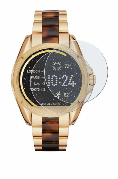 Image de l'appareil Michael Kors Access Bradshaw avec une grande variété de protections d'écran.