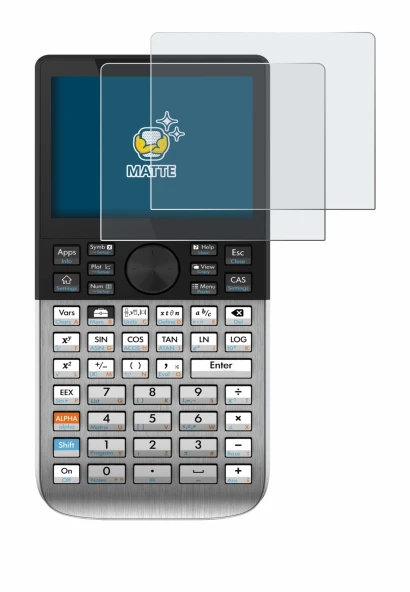 Image de l'appareil HP Prime avec une grande variété de protections d'écran.