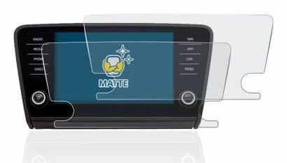 Image de l'appareil Skoda Octavia 2017 Infotainment System avec une grande variété de protections d'écran.