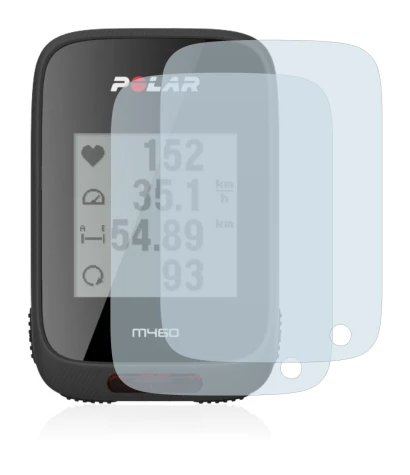 Image de l'appareil Polar M460 avec une grande variété de protections d'écran.