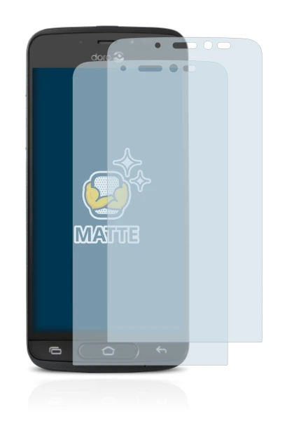 Image de l'appareil Doro 8040 avec une grande variété de protections d'écran.