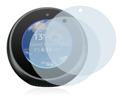 Image de l'appareil Amazon Echo Spot avec une grande variété de protections d'écran.