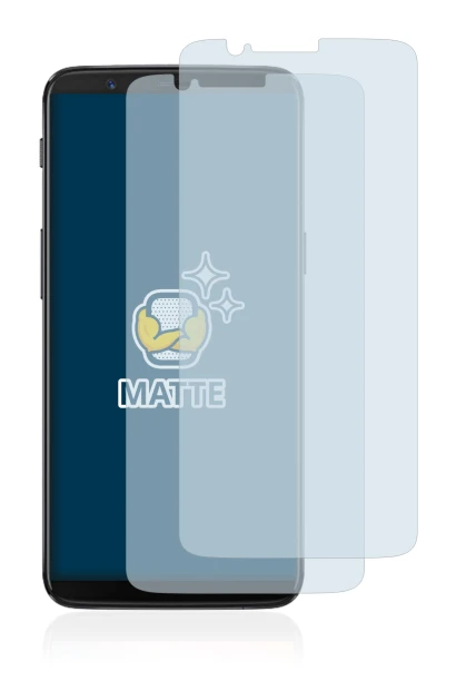 Image de l'appareil OnePlus 5T avec une grande variété de protections d'écran.