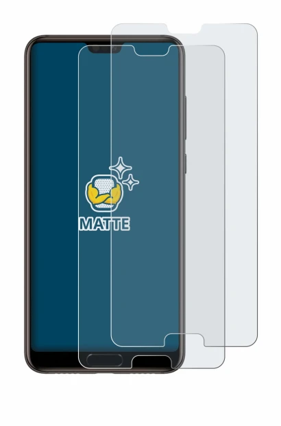 Image de l'appareil Huawei P20 avec une grande variété de protections d'écran.