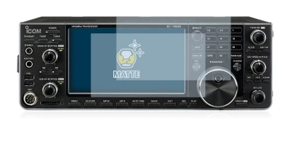 Image de l'appareil Icom IC-7610 avec une grande variété de protections d'écran.