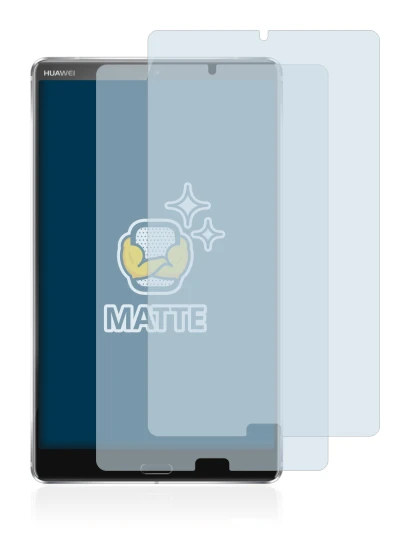 Image de l'appareil Huawei MediaPad M5 8.4 avec une grande variété de protections d'écran.