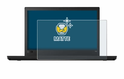 Image de l'appareil Lenovo ThinkPad T480 avec une grande variété de protections d'écran.