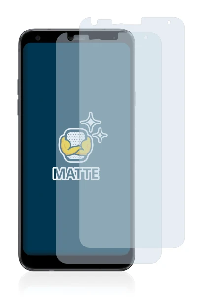 Image de l'appareil LG Q7 Plus avec une grande variété de protections d'écran.