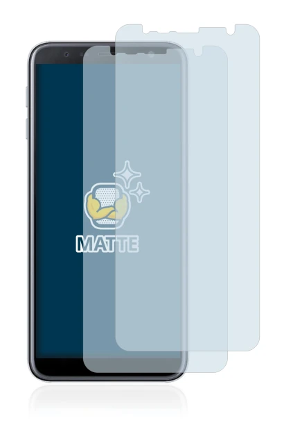 Image de l'appareil Samsung Galaxy J6 Plus avec une grande variété de protections d'écran.