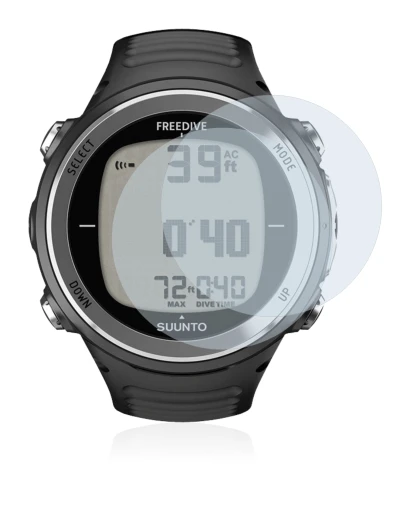 Image de l'appareil Suunto D4F avec une grande variété de protections d'écran.