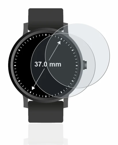 Image de l'appareil Circulaire Displays (ø: 37 mm) avec une grande variété de protections d'écran.