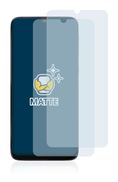 Image de l'appareil Samsung Galaxy M30 avec une grande variété de protections d'écran.