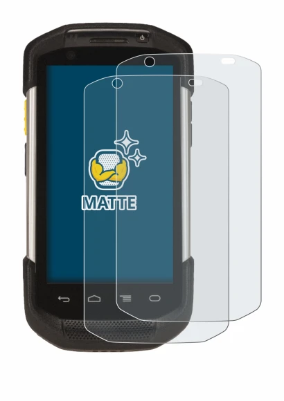 Image de l'appareil Zebra TC77 avec une grande variété de protections d'écran.