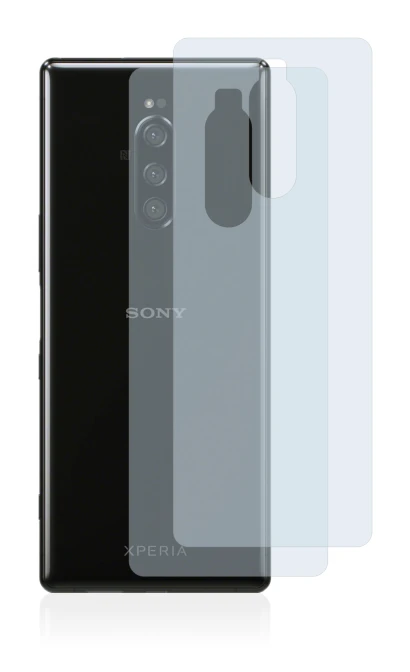 Image de l'appareil Sony Xperia 1 (Arrière) avec une grande variété de protections d'écran.