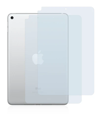 Image de l'appareil Apple iPad Mini 5 2019 (Arrière, 5ème Gen.) avec une grande variété de protections d'écran.
