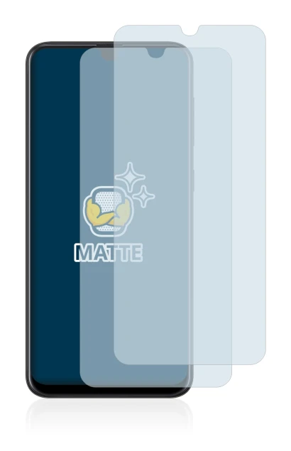 Image de l'appareil Samsung Galaxy A20 avec une grande variété de protections d'écran.