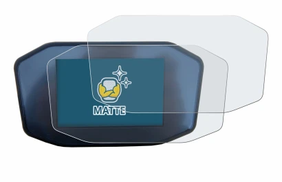 Image de l'appareil KTM 1290 Super Duke R avec une grande variété de protections d'écran.