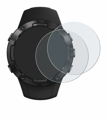 Image de l'appareil Suunto 5 avec une grande variété de protections d'écran.