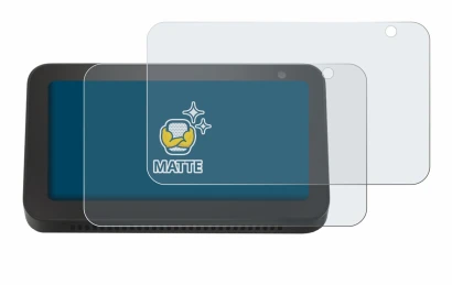 Image de l'appareil Amazon Echo Show 5 (2e Gen.) avec une grande variété de protections d'écran.