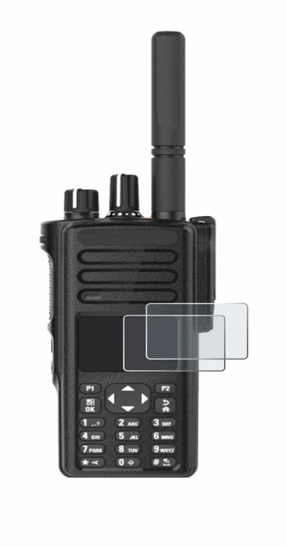 Image de l'appareil Motorola DP4801e avec une grande variété de protections d'écran.