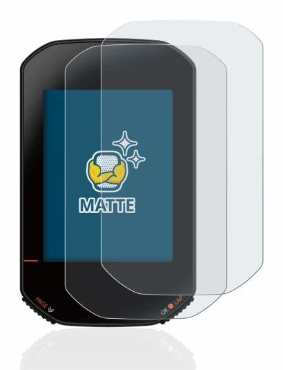 Image de l'appareil Bryton Rider 420 avec une grande variété de protections d'écran.