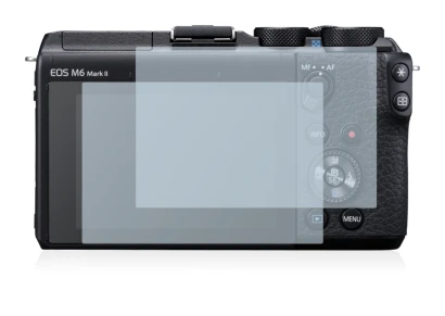 Image de l'appareil Canon EOS M6 Mark II avec une grande variété de protections d'écran.