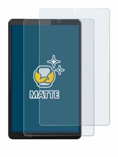 Image de l'appareil Lenovo Tab M8 avec une grande variété de protections d'écran.