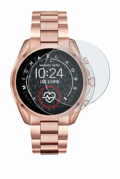 Image de l'appareil Michael Kors Access Bradshaw 2 avec une grande variété de protections d'écran.