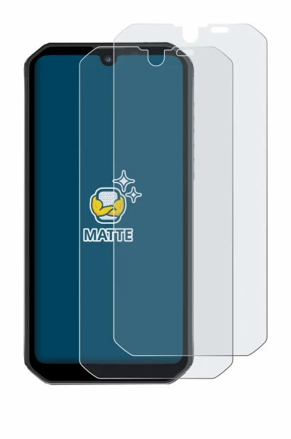 Image de l'appareil Blackview BV9900 Pro avec une grande variété de protections d'écran.