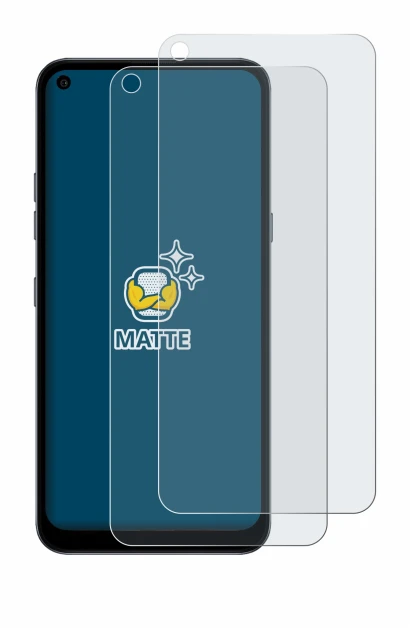 Image de l'appareil LG K61S avec une grande variété de protections d'écran.